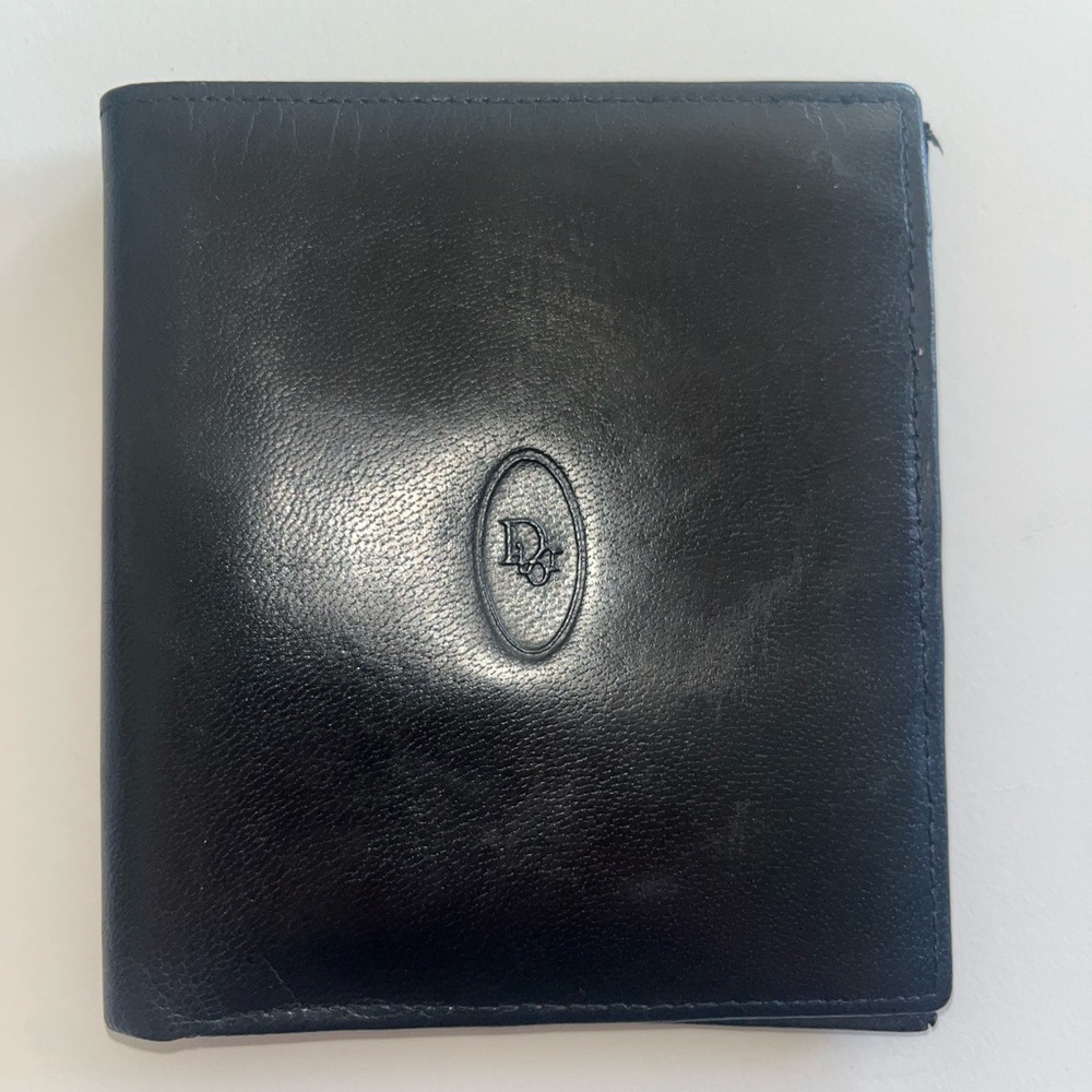 Dior black wallet